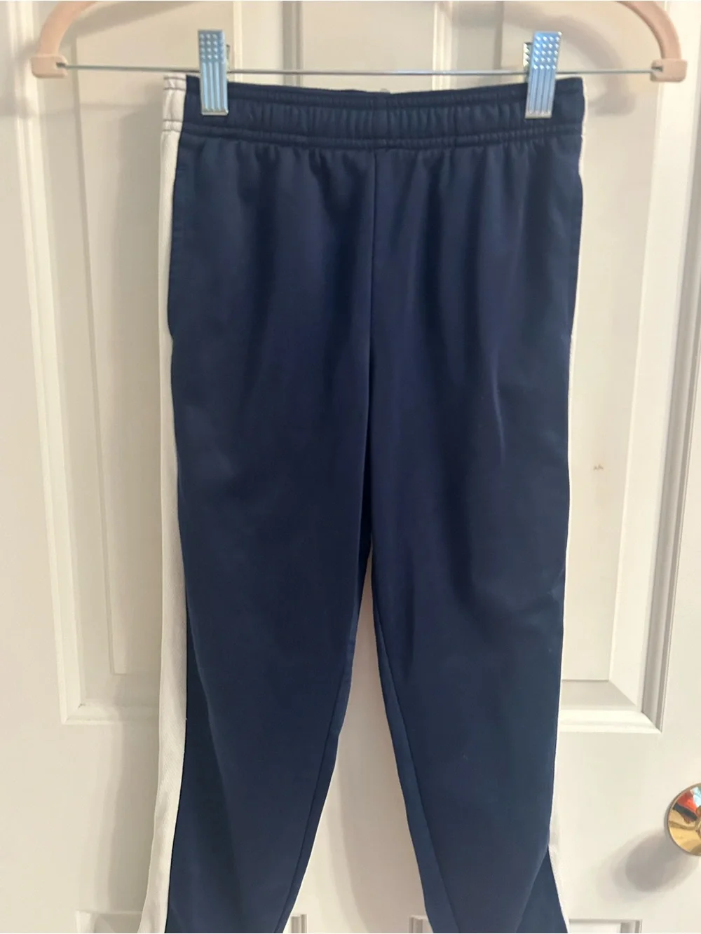 jumping beans Navy Athletic Pants with White Side Stripes